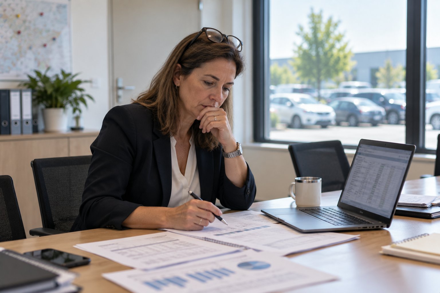 Responsable de flotte qui compare les aides 2026 à l'installation de bornes de recharge en entreprise