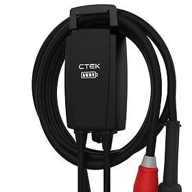 CTEK Njord GO connected charging cable mounted on a wall