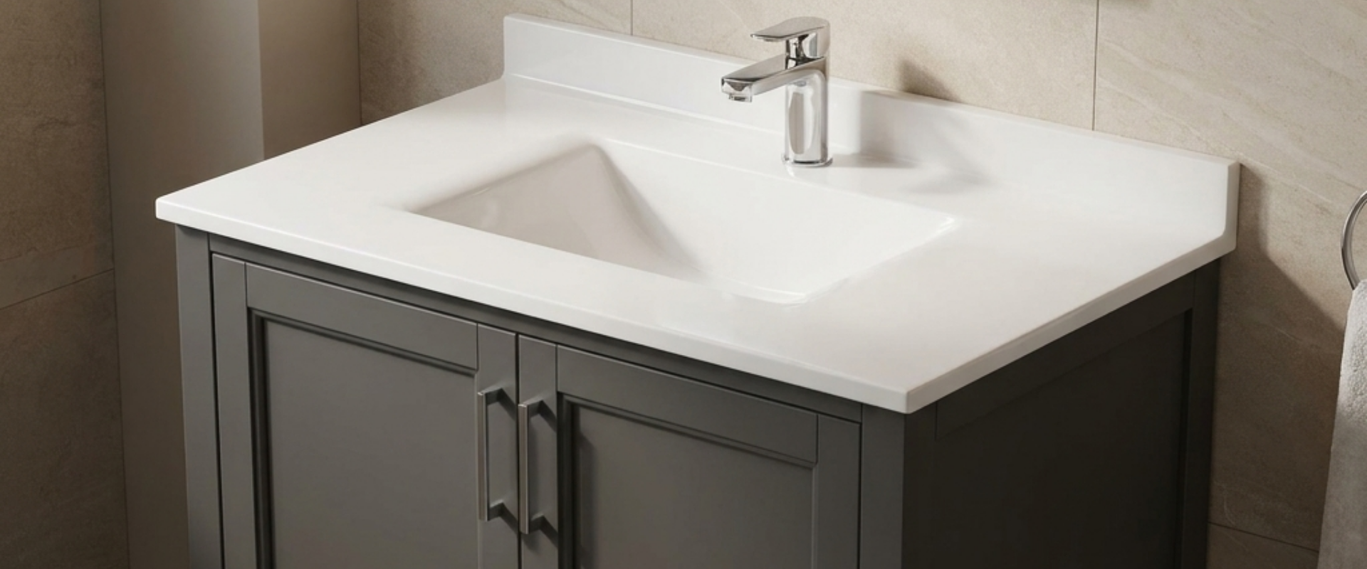B2B buyers: Discover cultured marble vanity tops for commercial & hospitality. Design, durability, and value for your projects.