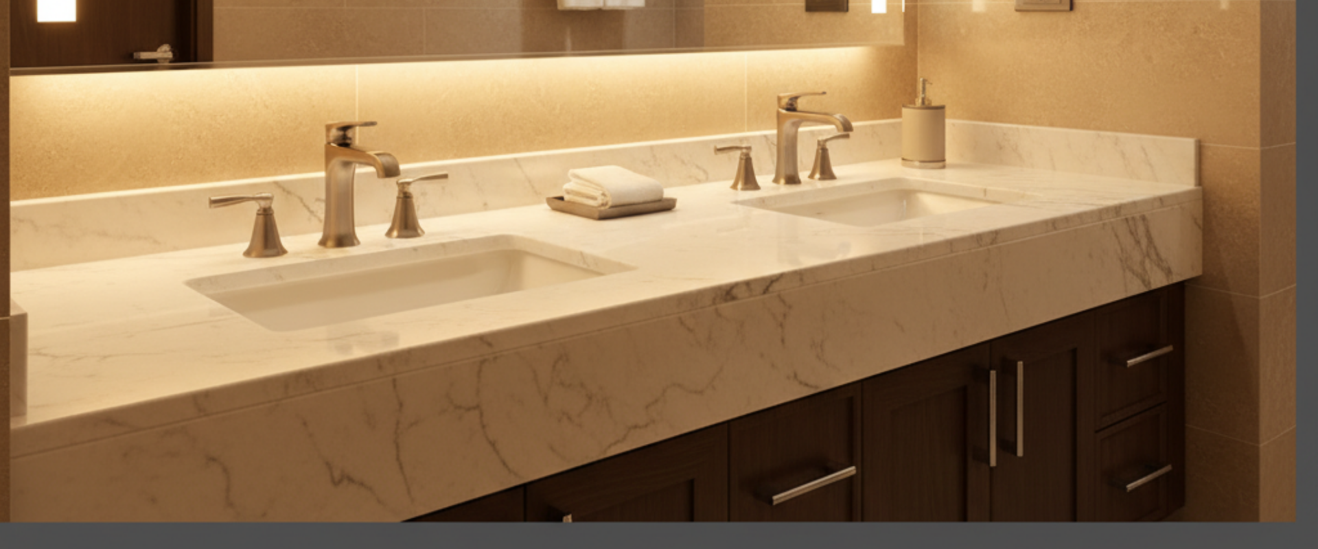 ARSTAR cultured marble vanity tops for wholesale B2B commercial bathrooms. Durable, cost-efficient hotel renovation.