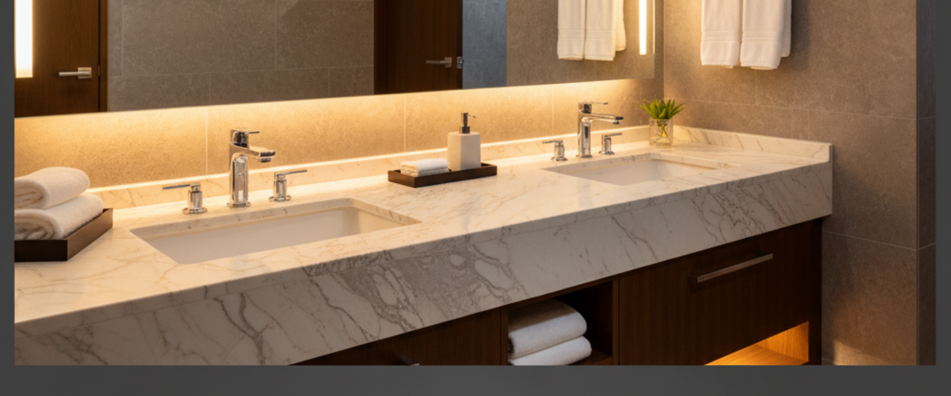 Tailored cultured marble vanity tops wholesale for B2B commercial, hotel, and unique project designs.