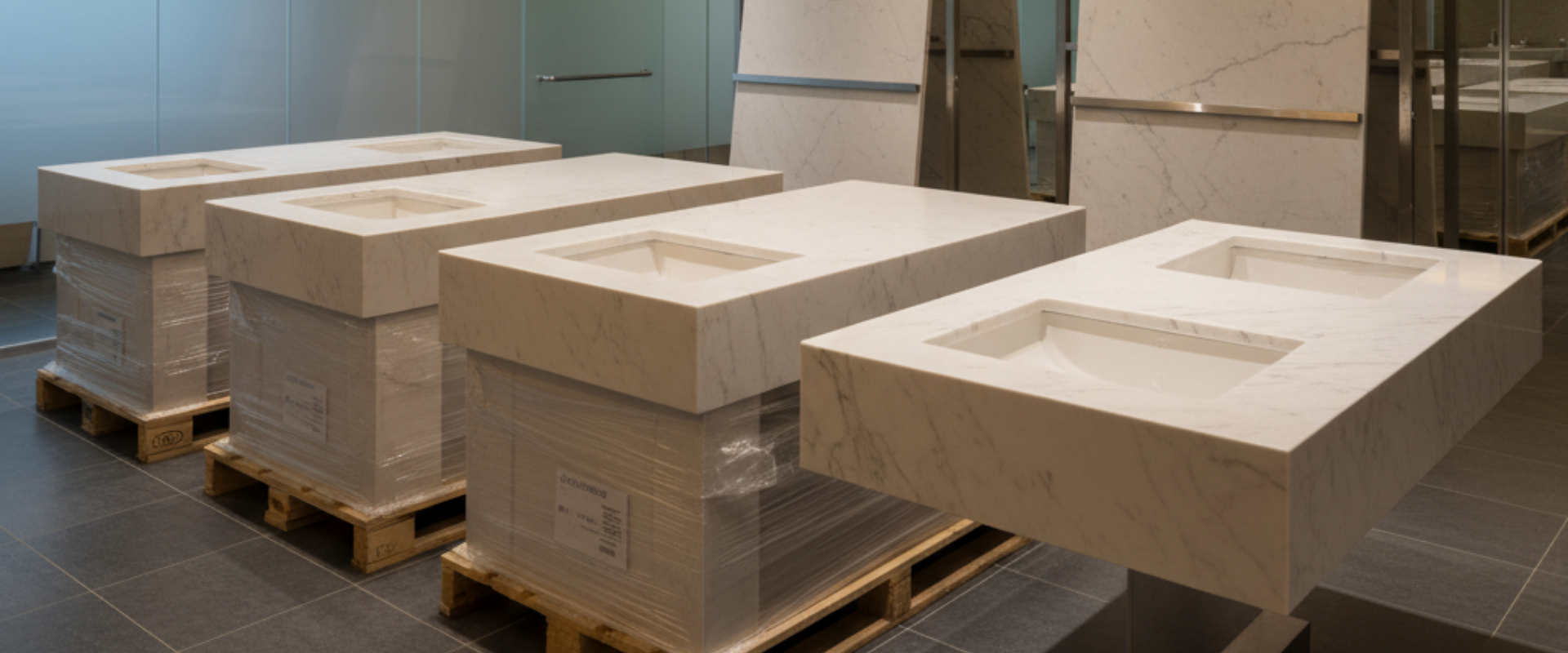 ARSTAR's cultured marble vanity tops for wholesale B2B buyers. Seamless supply chain for builders & commercial procurement.
