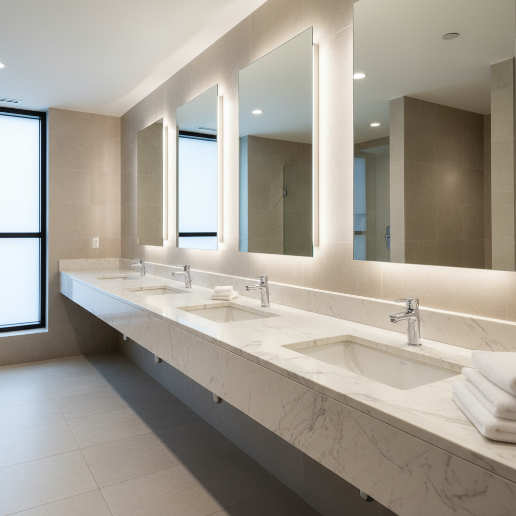 ARSTAR's cultured marble vanity tops, a top wholesale choice for B2B commercial, hotel, and multi-family construction projects.