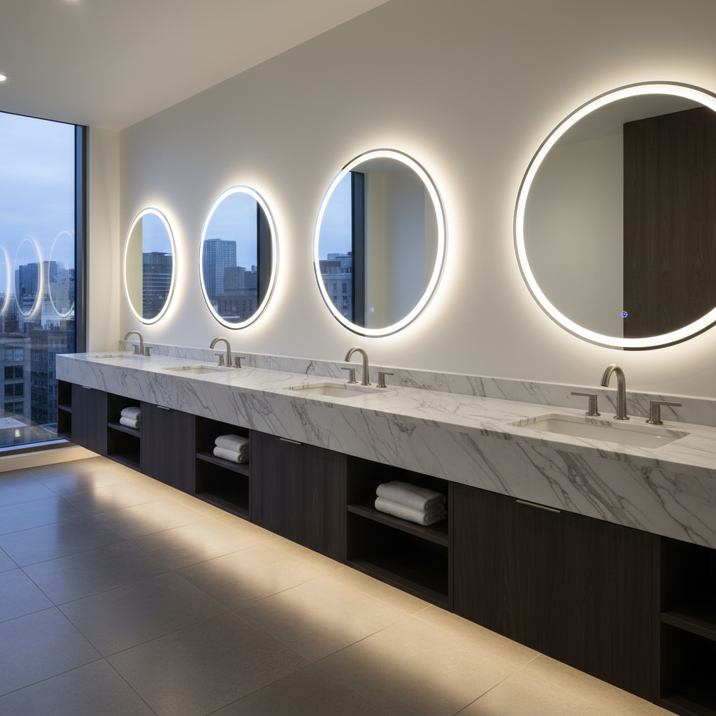 Cultured marble vanity tops wholesale for B2B commercial real estate, hospitality & property management portfolios.