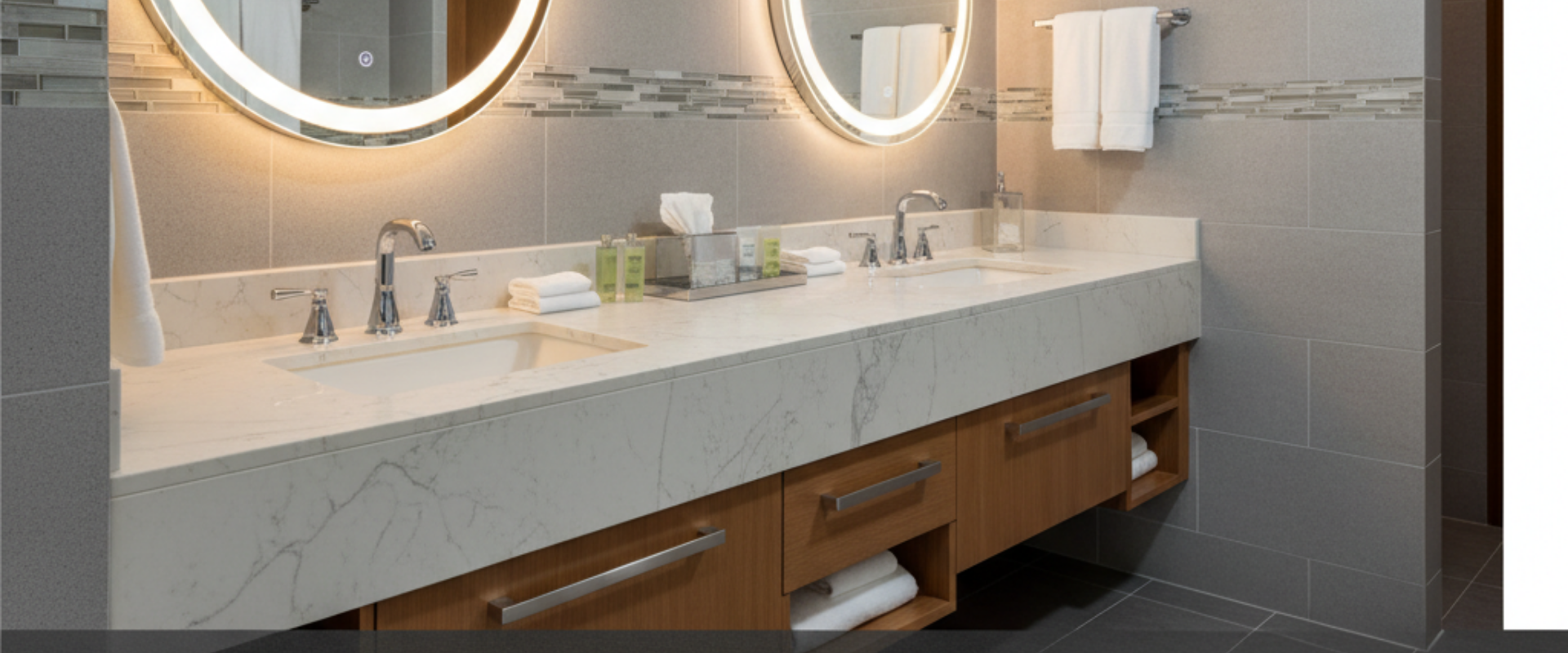 Cultured marble vanity tops wholesale for B2B. Durable, stylish solutions for commercial bathrooms.