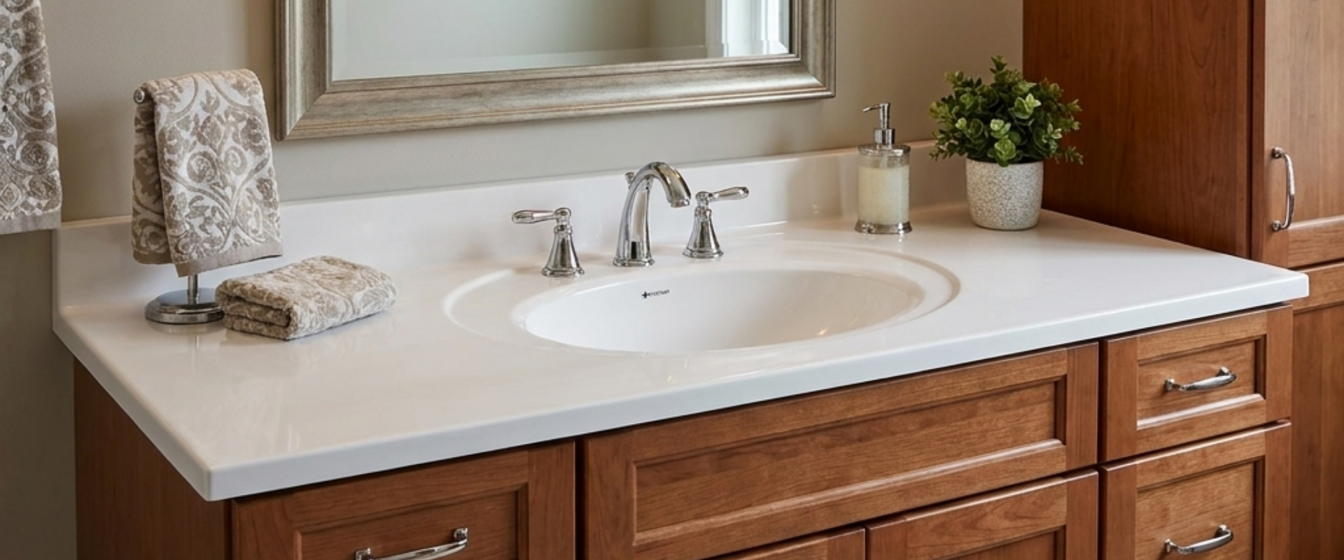 Premium cultured marble vanity tops for B2B. Discover top US manufacturer ARSTAR for wholesale commercial bathroom solutions.
