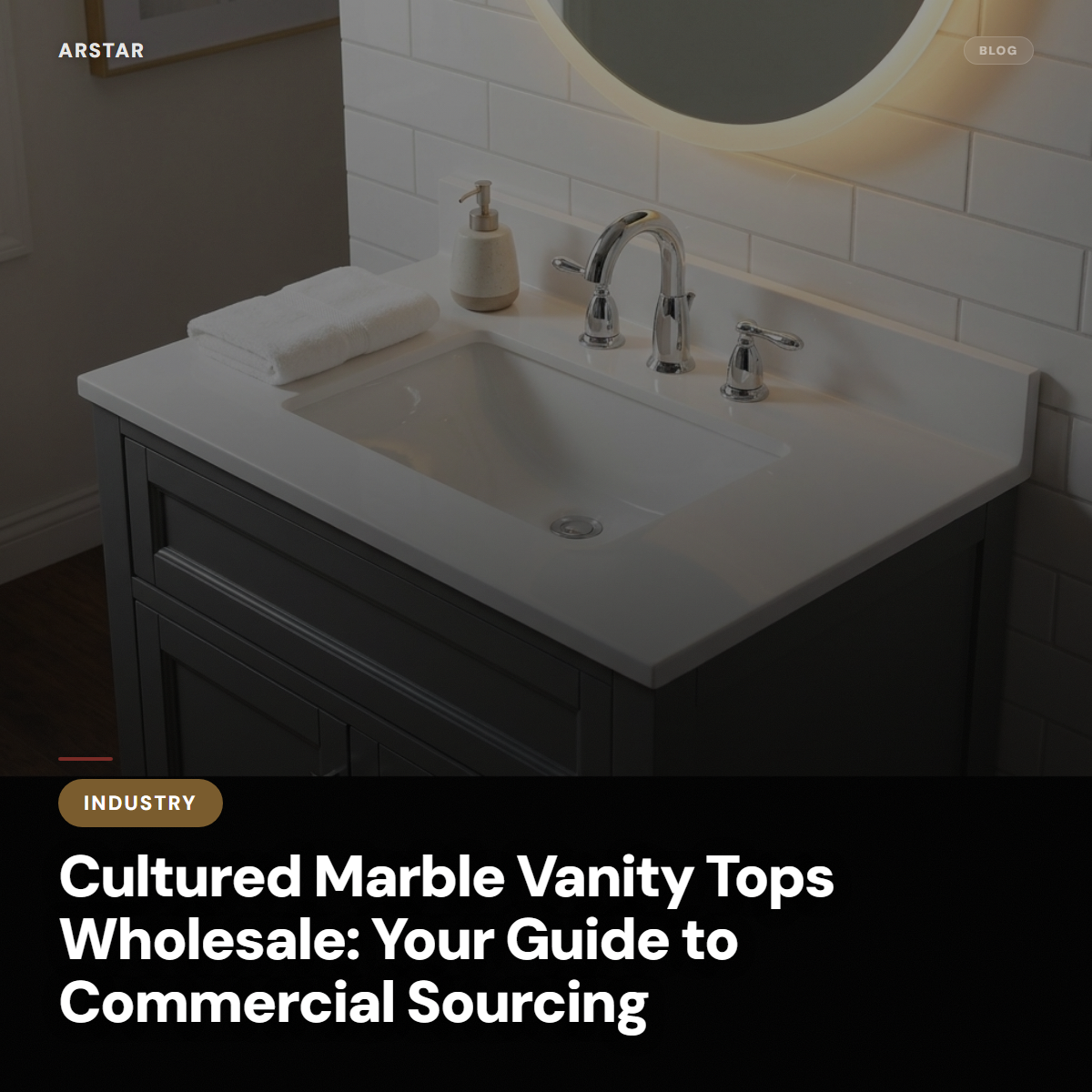 Cultured marble vanity tops: Wholesale B2B guide for commercial sourcing, hotel, and multifamily procurement.