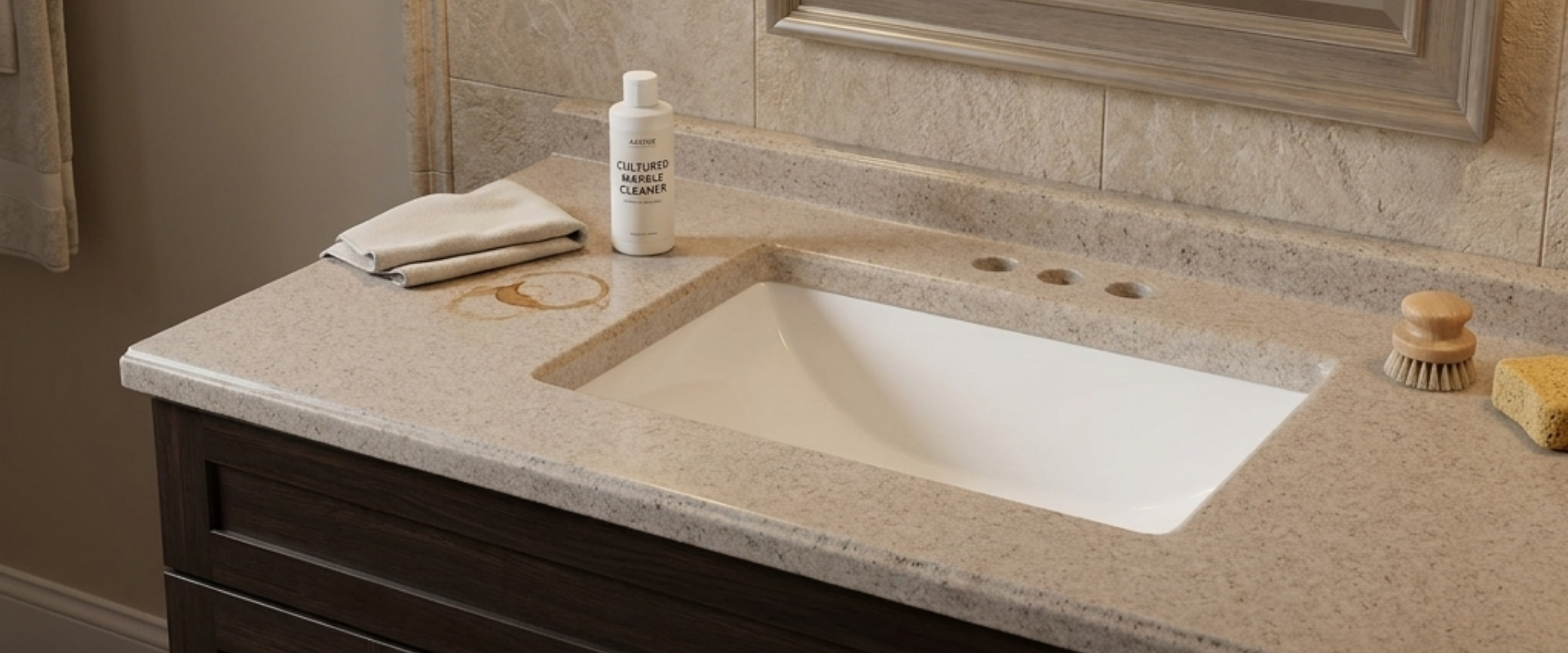 Cultured marble stain removal guide for B2B; hard water, soap scum, rust. Essential maintenance for hotel and property managers.