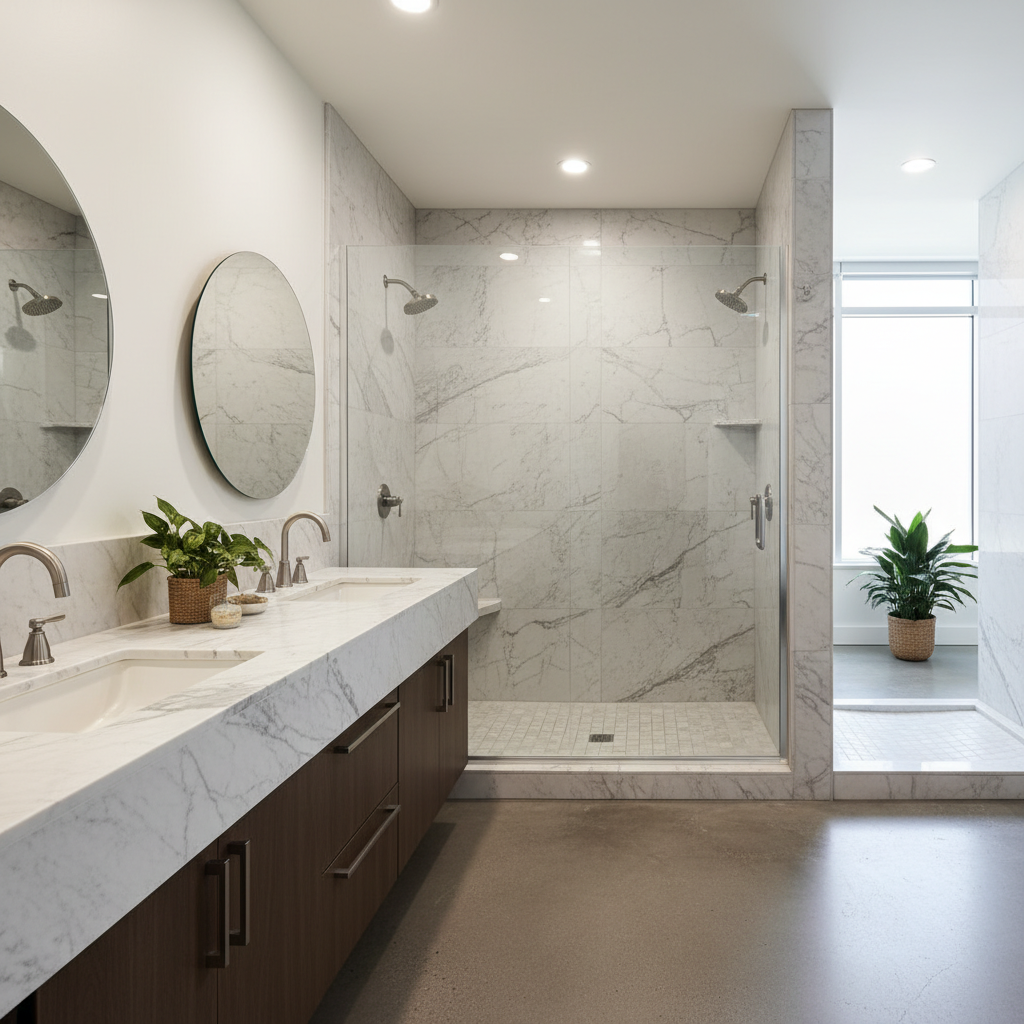 ARSTAR cultured marble for sustainable commercial design projects. Durable, low VOC, and LEED-friendly for B2B property upgrades.