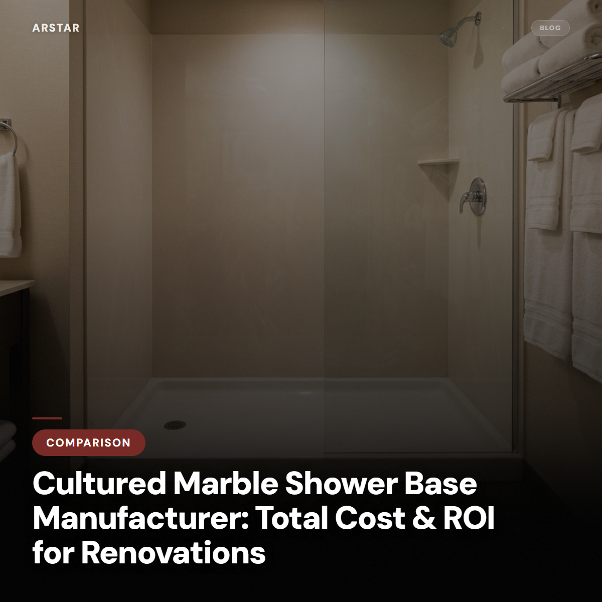 Cultured marble shower base ROI for B2B hotel and multifamily renovation costs and procurement strategy.