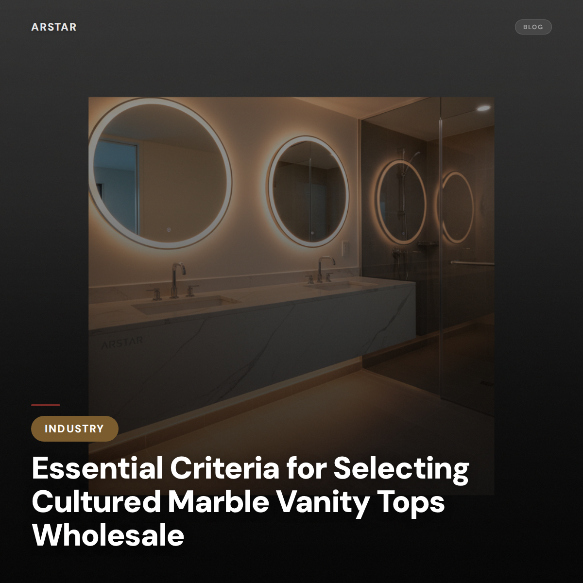 Cultured marble vanity tops wholesale. Essential selection criteria for B2B procurement in commercial bathrooms.