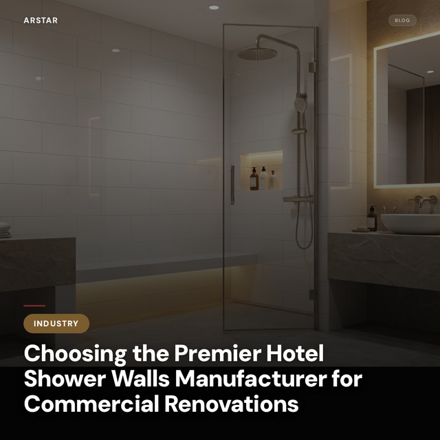 Partner with a premier cultured marble manufacturer for durable hotel shower walls in commercial renovations.