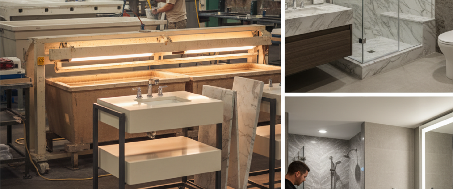 Cultured marble manufacturing process: B2B guide for hotel owners, contractors, and distributors.