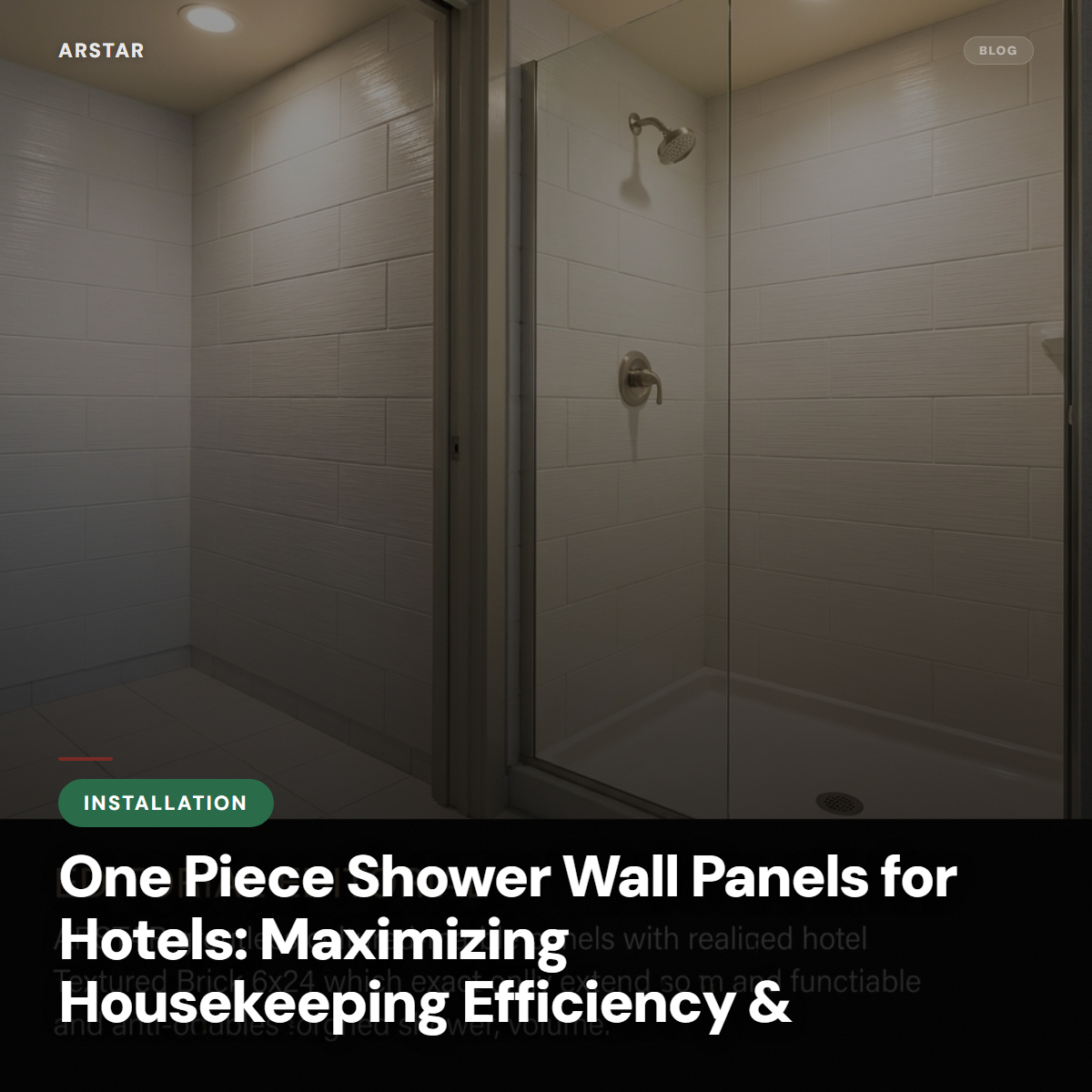 Durable cultured marble shower panels for hotel & multifamily B2B buyers. Maximize housekeeping efficiency.