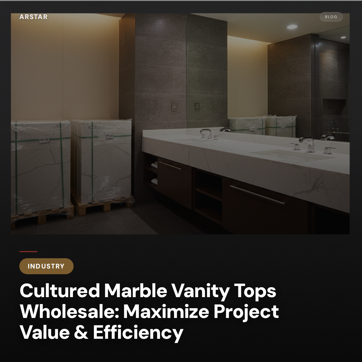 Elevate projects with wholesale cultured marble vanity tops, perfect for B2B hotel and multifamily commercial buyers.