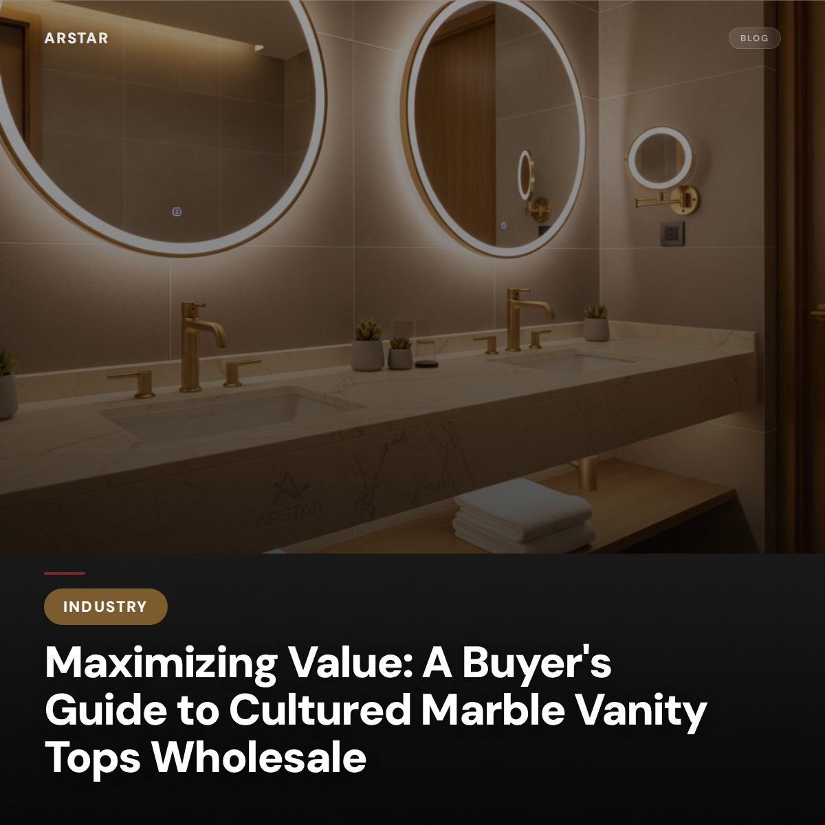 Guide cover for B2B buyers: Cultured marble vanity tops wholesale for commercial and hospitality projects.