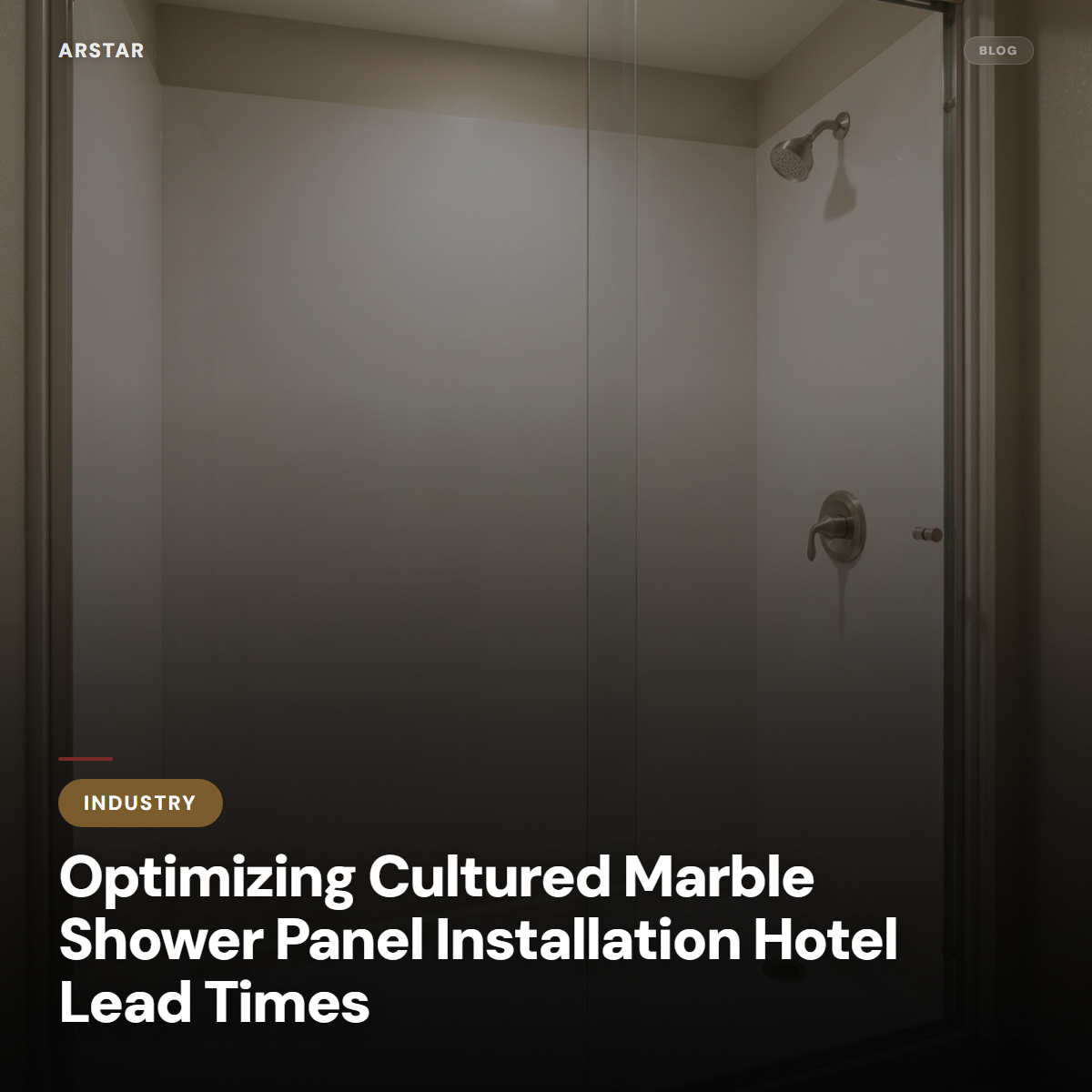 B2B buyers: Streamline cultured marble shower panel installation lead times for hospitality renovation.