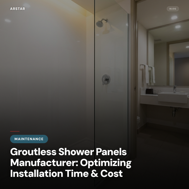 Cultured marble groutless shower panels: Optimize installation time & cost for B2B hotel & multifamily renovation.