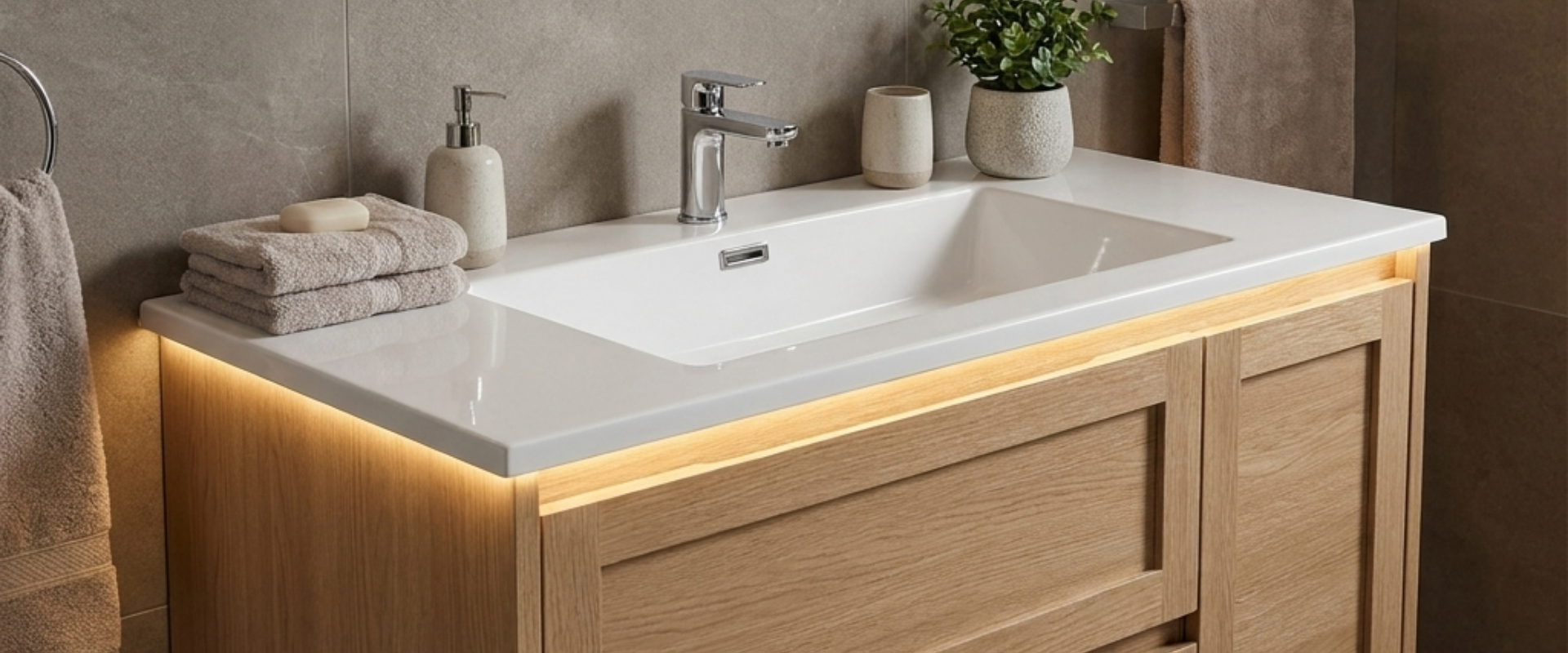 ARSTAR cultured marble vanity tops for wholesale B2B commercial bathrooms. Durable, cost-efficient hotel renovation.