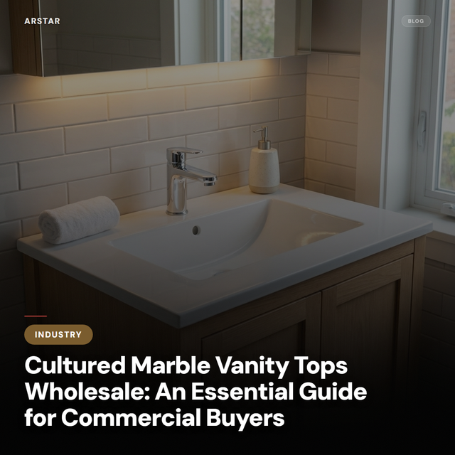 Cultured marble vanity tops guide for commercial buyers: wholesale solutions for hospitality and multifamily projects.