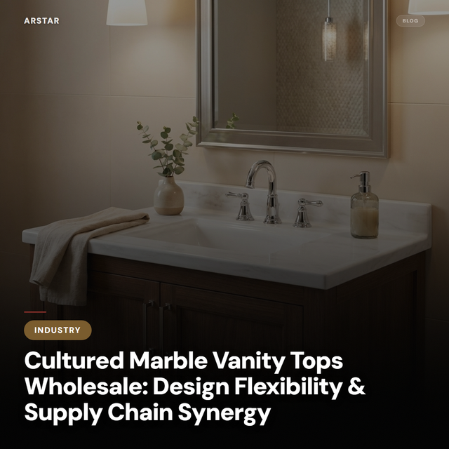 Cultured marble vanity tops wholesale: ideal B2B solution for commercial, hospitality & multifamily design projects.