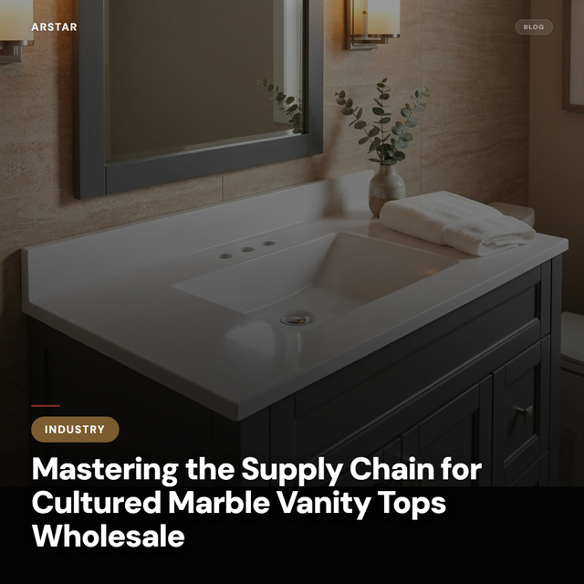 B2B buyers: streamline your cultured marble vanity top supply chain for wholesale, hospitality, and builder projects.