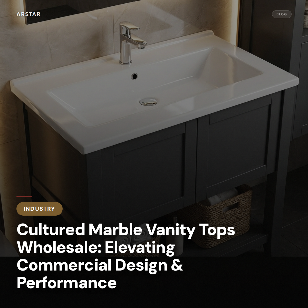 Cultured marble vanity tops wholesale. B2B solutions elevating commercial bathroom design & lasting performance.