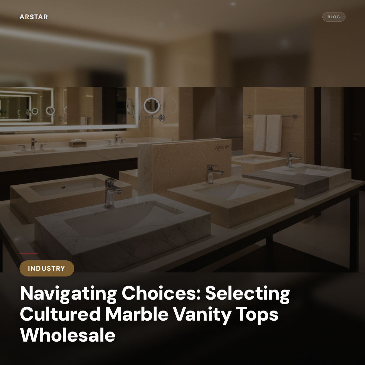 Selecting high-quality cultured marble vanity tops wholesale for your next commercial project procurement.