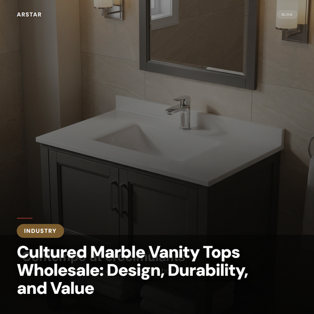 B2B buyers: Discover cultured marble vanity tops for commercial & hospitality. Design, durability, and value for your projects.