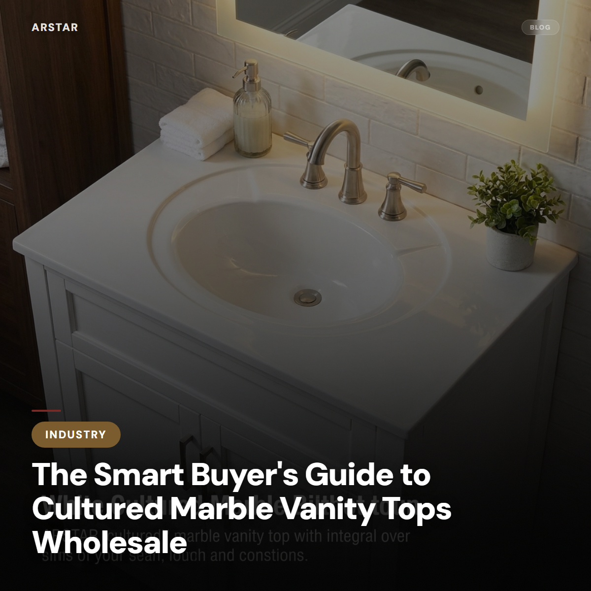 Cultured marble vanity tops, a smart wholesale choice for B2B hotel renovation & commercial construction.