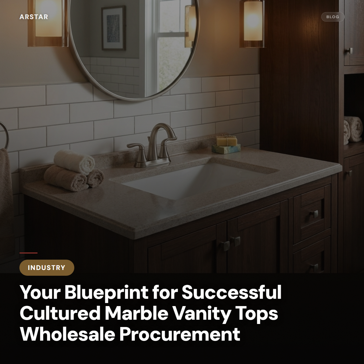 Seamless cultured marble vanity top wholesale procurement for hospitality, multifamily, and commercial projects.