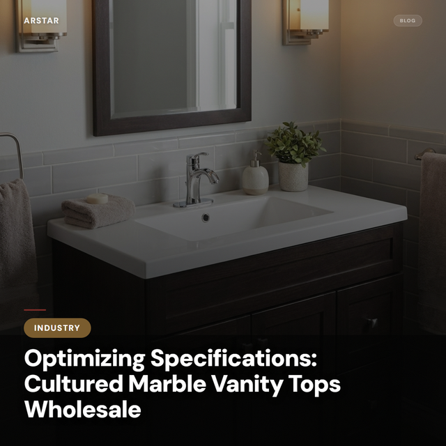 Cultured marble vanity tops: optimizing specifications for wholesale B2B commercial, hotel, and multifamily projects.