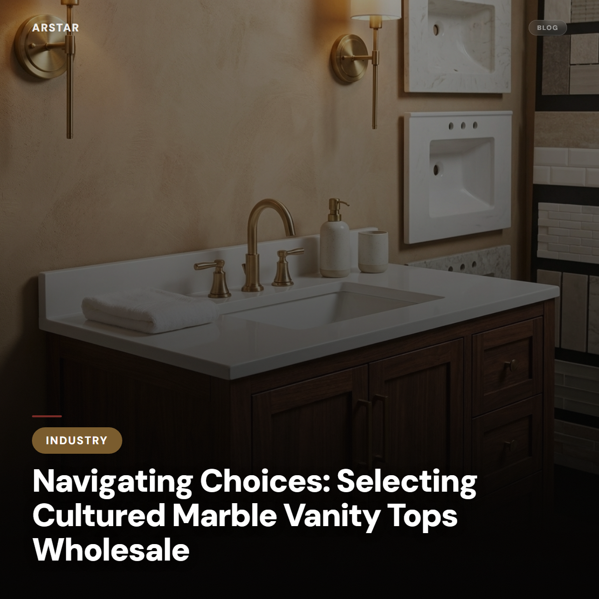 Selecting high-quality cultured marble vanity tops wholesale for your next commercial project procurement.