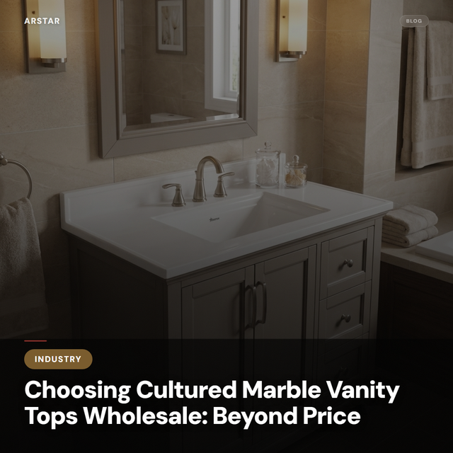 Cultured marble vanity tops wholesale for B2B buyers in commercial construction and hotel renovations.