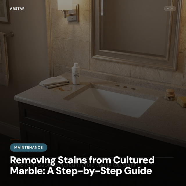 Cultured marble stain removal guide for B2B; hard water, soap scum, rust. Essential maintenance for hotel and property managers.