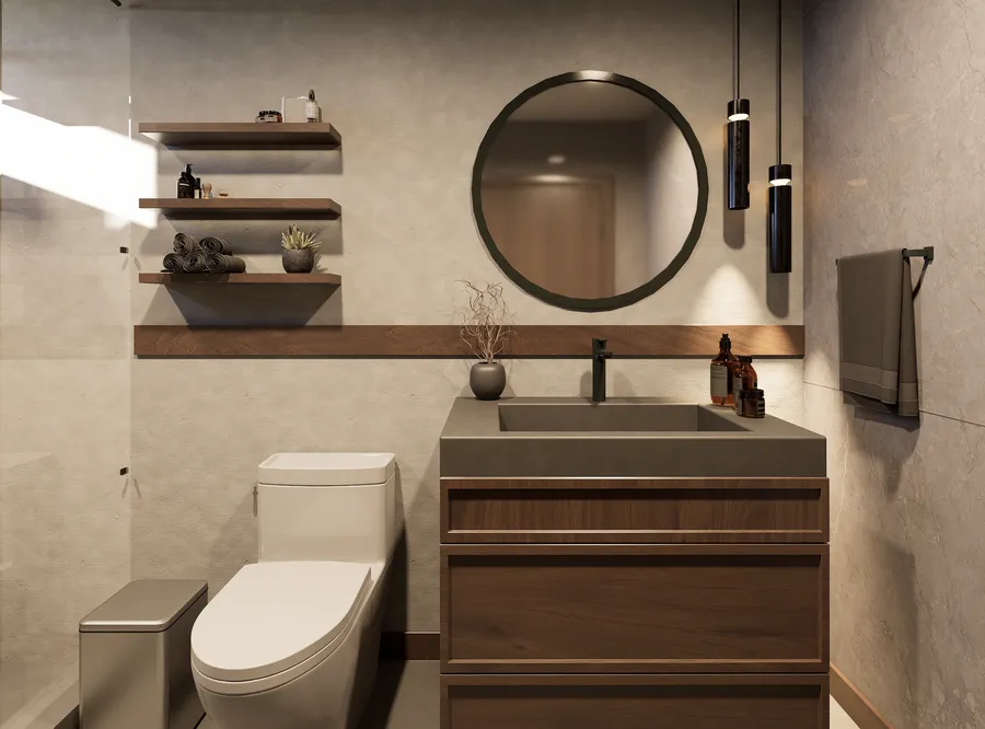 Warm Wood — ARSTAR cultured marble installation