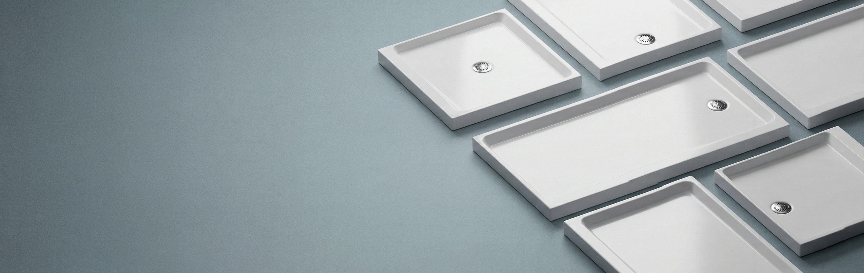 ARSTAR cultured marble shower pans (shower bases) — 11 configurations, anti-slip surface