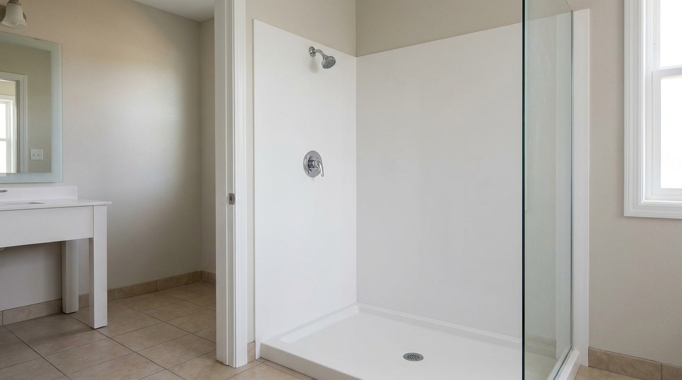 Cultured marble groutless shower panels: Optimize installation time & cost for B2B hotel & multifamily renovation.