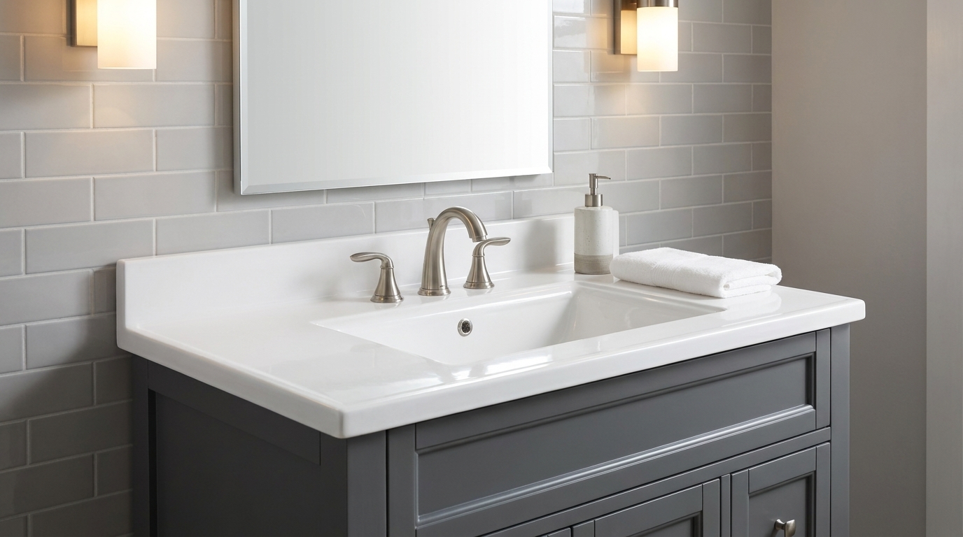 Cultured marble integral bowl and undermount sinks compared for B2B bathroom vanity projects