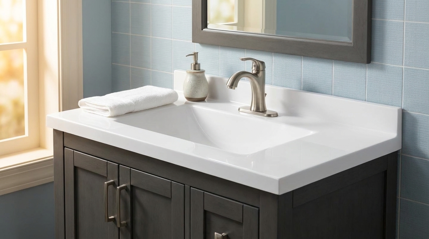 ARSTAR's cultured marble vanity tops wholesale. Essential for builders, hospitality, and commercial project procurement.