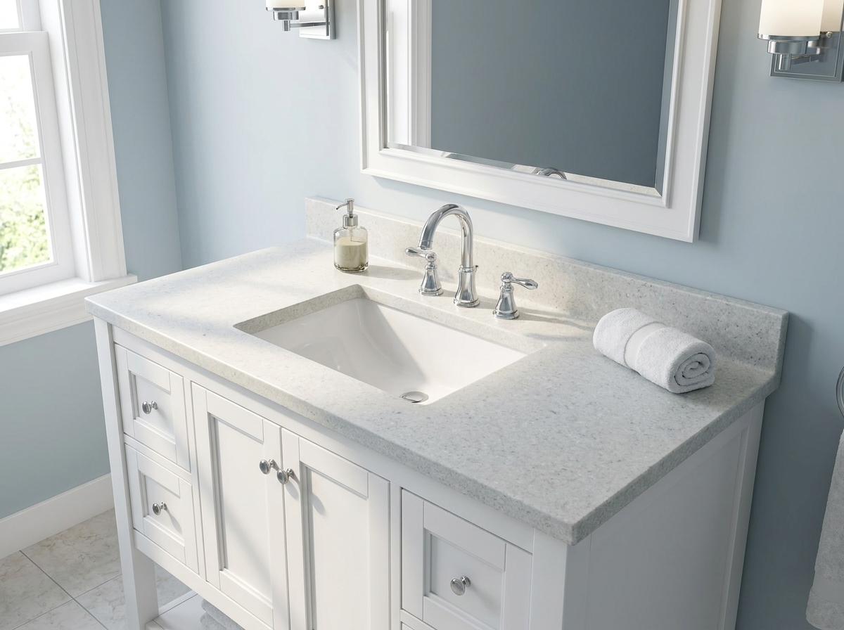 ARSTAR cultured marble vanity tops, wholesale direct for builders, hospitality, & commercial projects.