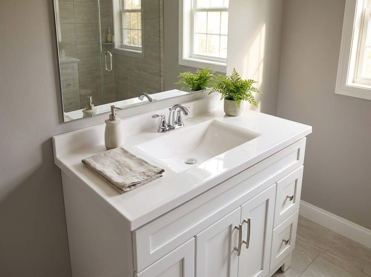 Cultured marble vanity tops: Wholesale B2B guide for commercial sourcing, hotel, and multifamily procurement.