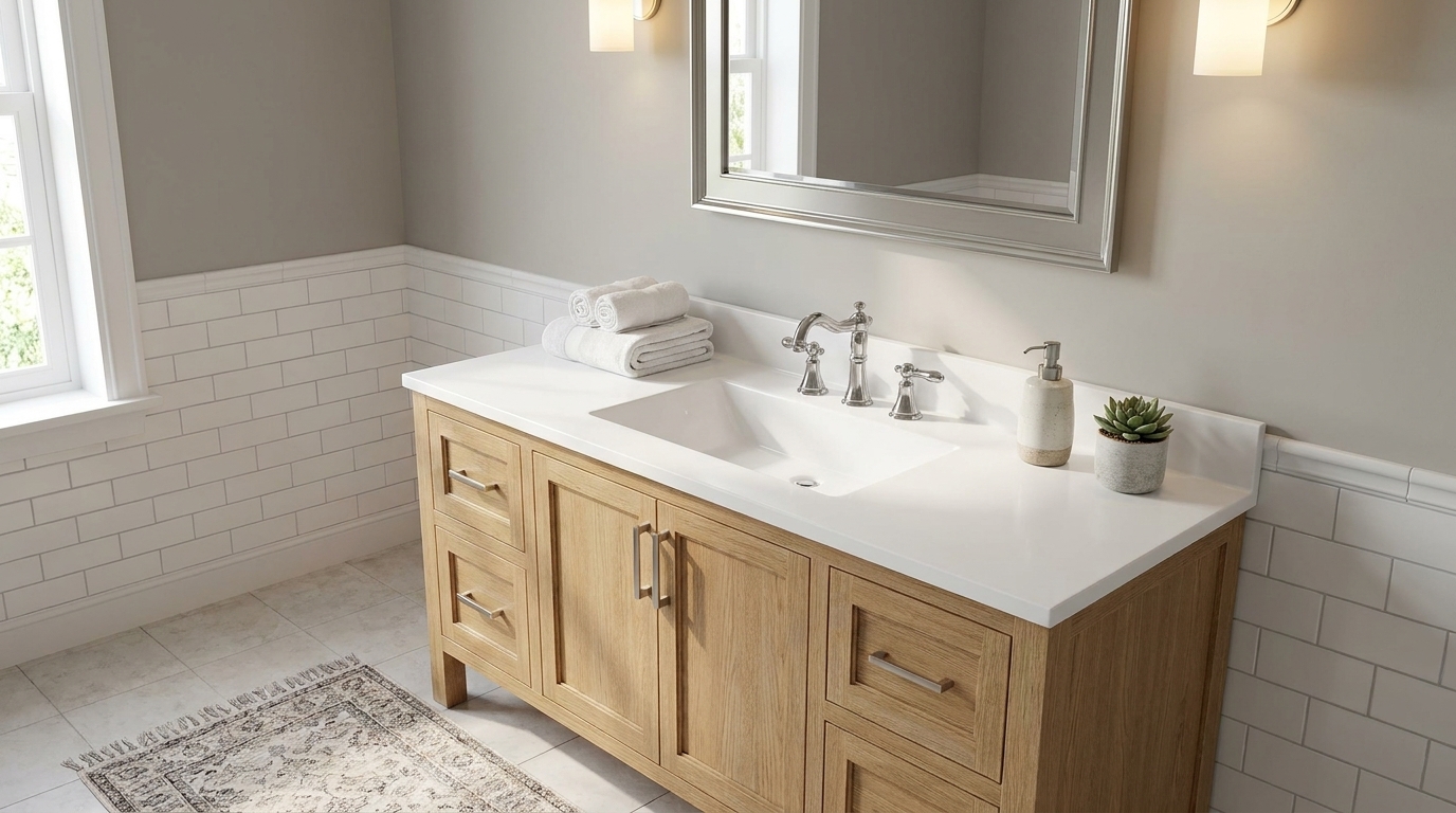 B2B buyers: streamline your cultured marble vanity top supply chain for wholesale, hospitality, and builder projects.
