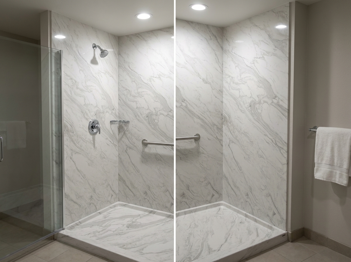 B2B buyers: Identify red flags sourcing cultured marble shower wall systems for hospitality renovation procurement.