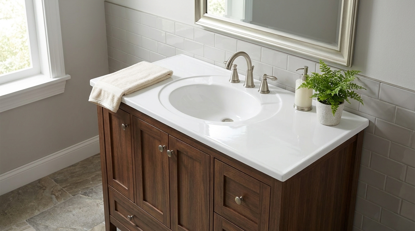 ARSTAR's cultured marble vanity tops, a top wholesale choice for B2B commercial, hotel, and multi-family construction projects.