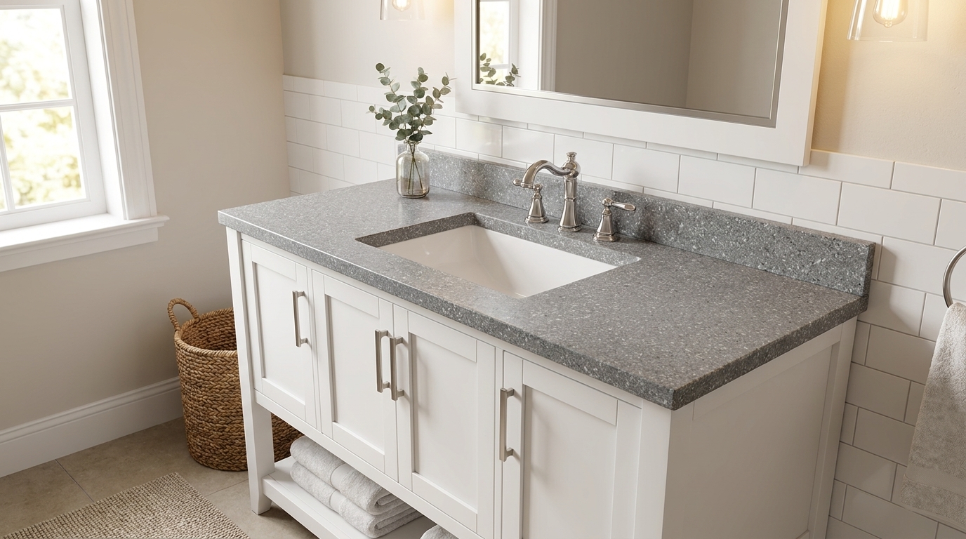 Cultured marble vanity tops wholesale. Essential selection criteria for B2B procurement in commercial bathrooms.