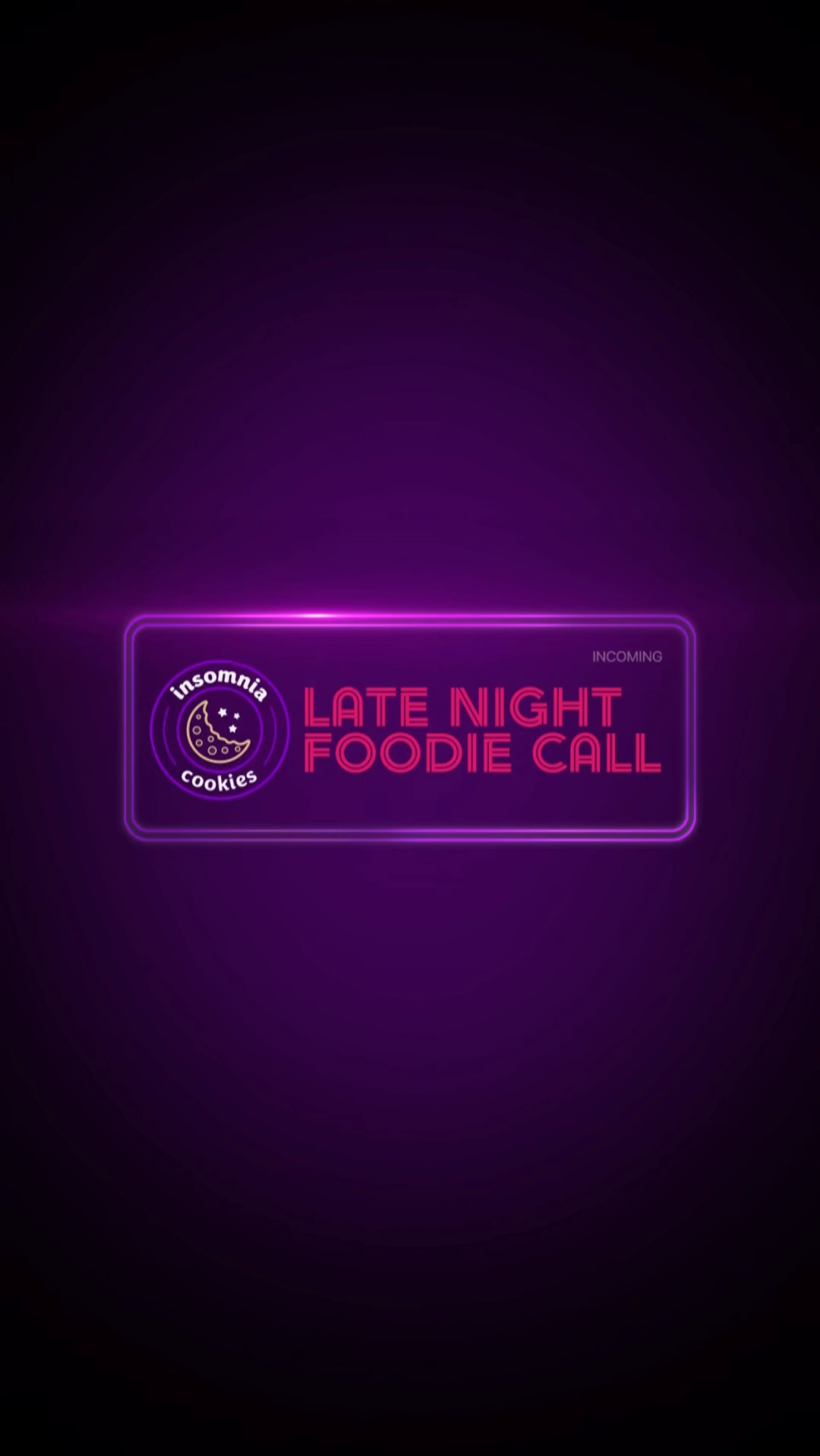 insomnia cookie text message video