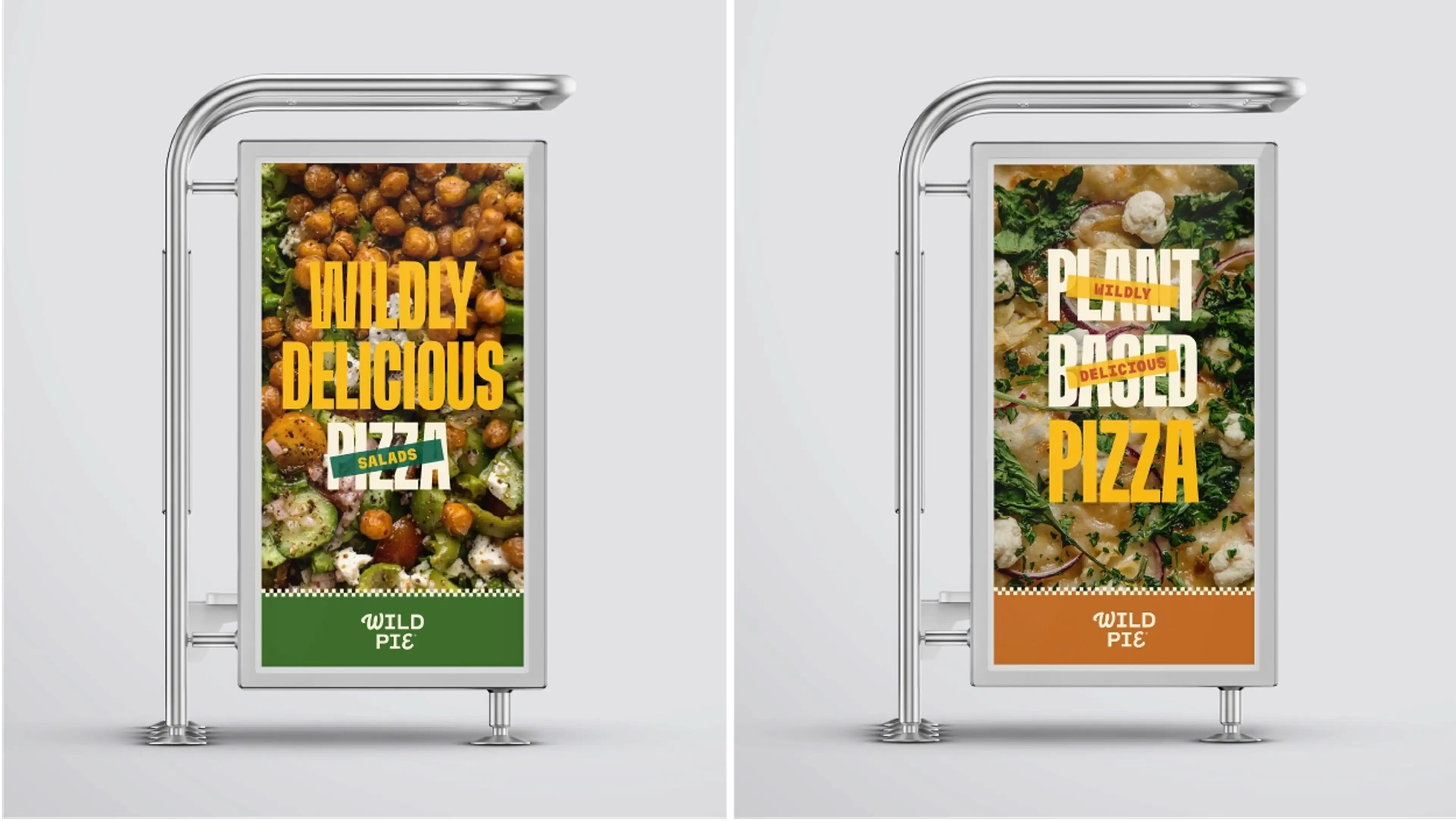 Wild Pie bus stop advertisement