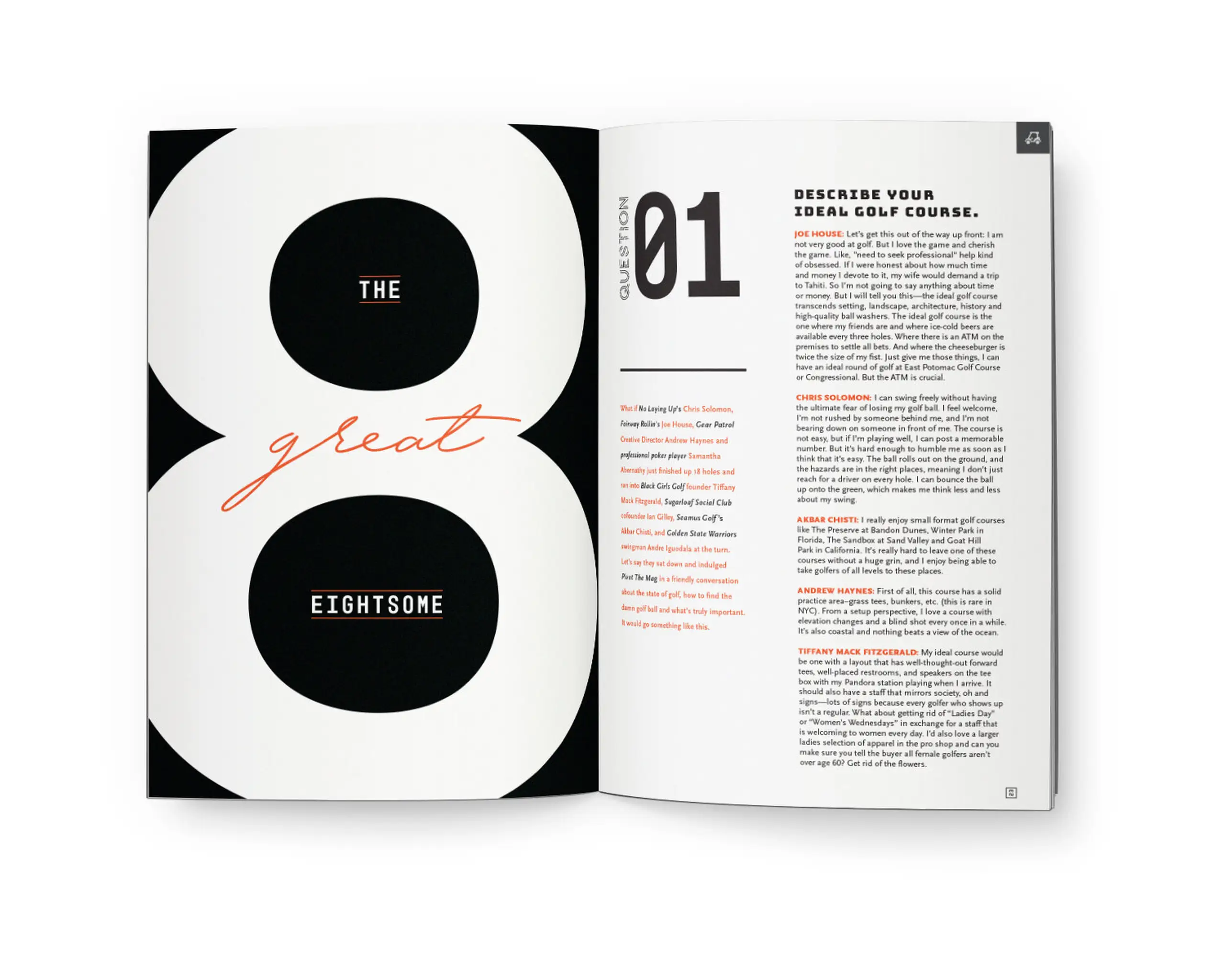 Describe your ideal golf course Callaway Golf magazine