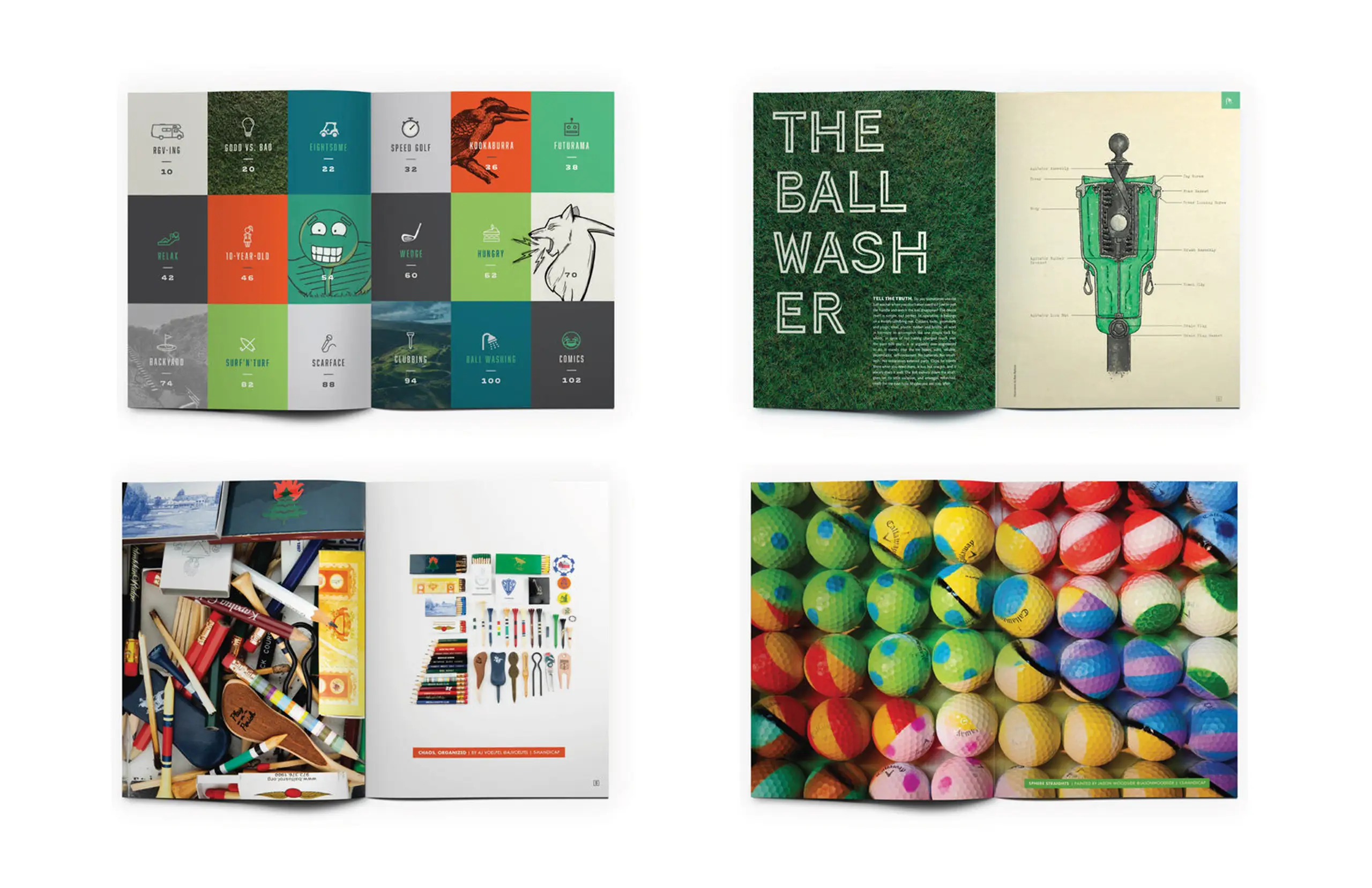 4 grid Callaway Golf magazine